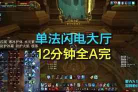 单法闪电大厅，12分钟全a完，#魔兽世界 #巫妖王之怒视频封面
