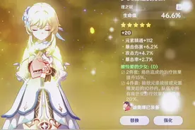 来自粉丝咸鱼我焯的人的投稿：我是萌新，这个圣遗物谁能用？#薄樱初绽时 #原神圣遗物 #原神视频封面