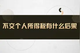 不交个人所得税有什么后果#法律 #法律咨询视频封面