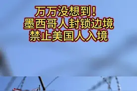 反过来了！万万没想到，美国苦心建设的“美墨边境墙”，现成了墨西哥人防美国人“偷渡入境墙”😂😂视频封面