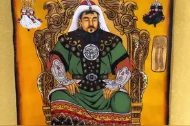 #成吉思汗 三张成吉思汗像挂画，拍摄于乌海甘德尔山成吉思汗雕像博物馆，喜欢的朋友可以收藏。#内蒙美好推荐官视频封面