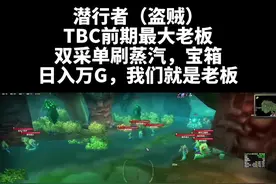 魔兽世界最富有老板职业（潜行者）#这波操作很秀 #我的高能时刻 #买不起月卡视频封面