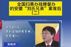 全国扫黑办挂牌督办的安徽“刘氏兄弟”案背后