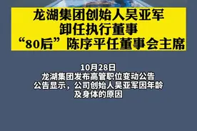 龙湖集团创始人吴亚军卸任执行董事 “80”后陈序平任董事会主席@抖音短视频视频封面