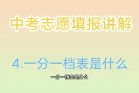 #中考#志愿填报#天津高中#天津中考#一分一档 4一分一档是什么视频封面