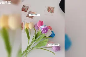 郁金香花束|新手零基础钩针编织教程一#笑笑毛线屋 #手工diy #花视频封面