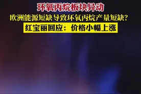 环氧丙烷板块异动，欧洲能源短缺导致环氧丙烷产量短缺？红宝丽回应：价格小幅上涨

