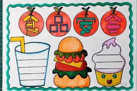 食品安全手抄报健康饮食手抄报#创作灵感 #食品安全 #健康饮食视频封面