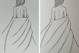 古风女生背影画法，保证yi学就会#素描 #抖音小助手 视频封面