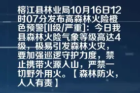 榕江县林业局发布高森林火险橙色预警[II级/严重]视频封面
