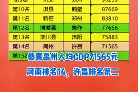 #禹州 #许昌 #河南 #长葛#GDP#经济#排名#第一#第二#新闻 #人均GDP视频封面