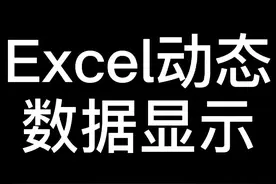 Excel动态数据显示视频封面
