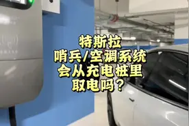 #特斯拉 #哨兵模式 不会从充电桩里取电