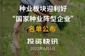 种业板块迎利好 “国家种业阵型企业”名单公布#投资 #利好 视频封面