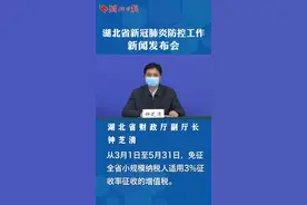 钟芝清：湖北3月至5月免征小规模纳税人适用3%征收率征收的增值税 #湖北发布会视频封面