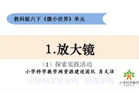 六下1.1《放大镜》#教科版小学科学#在线学习视频封面