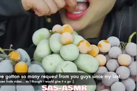 【SAS】冰冻葡萄#咀嚼音 #超级解压 #解压 #asmr #asmr治愈视频封面