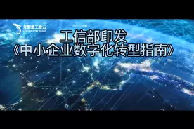 工信部印发《中小企业数字化转型指南》视频封面