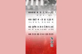 0基础学唱谱《梅花泪》治愈你所有的不快乐#简谱 #唱谱 #视唱 视频封面