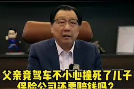 父亲驾车撞到自己的儿子保险公司要陪吗？#保险 #法律咨询 #维护权益 #真实事件 #律师视频封面