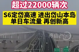 超过22000辆次，S6定岱高速进出岱山本岛单日车流量再创新高