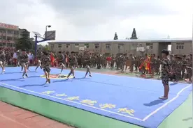 #武术 #校运会 #集体项目#空翻 #运动会 #体育