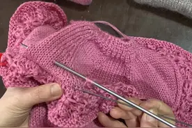 荷叶边，压条编织方法#手工编织