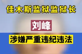 佳木斯监狱监狱长刘峰接受纪律审查和监察调查 #最新消息  #违纪违法视频封面