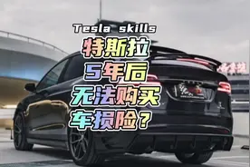 5年以上的#特斯拉 不能买车损险视频封面