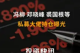 冯柳、邓晓峰、裘国根等私募大佬持仓曝光#冯柳#邓晓峰#私募大佬视频封面