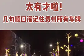 贵安新区的车牌号是什么？两秒内回答出来算你赢#贵州 #车牌 #顺口溜 #冷知识