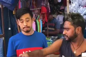 刘庸感染新冠病毒，旅居印度，尝遍当地美食的博主，这哥真的是用生命在拍视频啊，希望早日康复视频封面