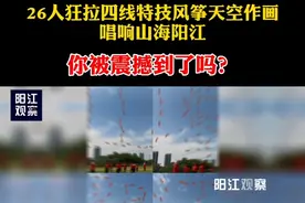 26人狅拉四线特技风筝天空作画，唱响山海阳江！你被震撼到了吗？#2020阳江风筝节 #阳江视频封面