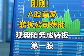 刚刚！A股首家转板公司获批  观典防务成转板第一股
视频封面