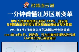 一分钟看懂江苏区划变革。#连云港 曾属临沂和徐州专区管辖。1962年升为江苏省辖市#临沂#徐州视频封面