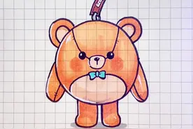 艾特你的好朋友来画这个仔仔熊吧#简笔画 #一起学画画 #蛋仔派对 #蛋仔女孩 视频封面