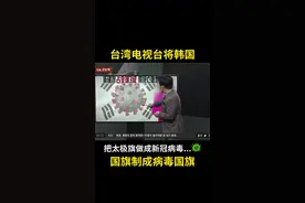 【台电视台将韩国国旗制成病毒国旗】台湾TVBS电视台当时制作相关报道时，将韩国国旗与病毒图像合成为“太极旗病毒”造型，引发韩国民众众怒，韩国电视台主持人更痛批“把好好的一面韩国国旗做成这种模样是可以的吗？”#新冠疫情 #韩国疫情 视频封面
