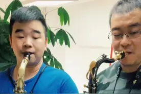 师兄弟二人为大家带来萨克斯#《打虎上山》选段，咱们今天提提精神，明天复工也要做好防护，加油！#萨克斯视频封面