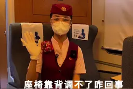 坐动车💺座椅靠背按了还是调不了咋回事？#高铁 #高铁出行小知识视频封面