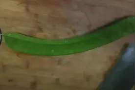 炒大刀豆...