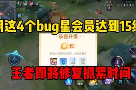 玩家用这4个bug星会员达到15级！王者即将修复抓紧时间！视频封面