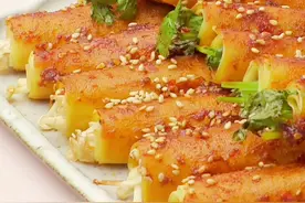 烧烤摊必点的豆皮蔬菜卷！自己在家做吃到嗨#跟抖音学做菜 #夏夜烧烤走起 #烧烤 #夜宵视频封面