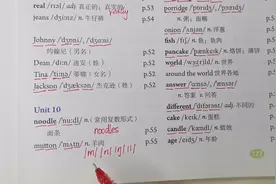 #初中英语 #人教版 七年级下册第10单元单词和课文领读，课文翻译视频封面