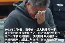 受贿1.7亿余元，广西贵港市委原书记李新元一审被判死缓视频封面