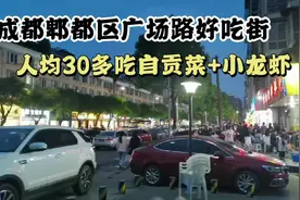 成都郫都区广场路好吃街，人均30多吃小龙虾+自贡菜视频封面
