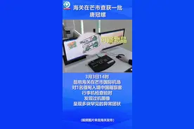 海关发现行李箱里有异常！这种螺入境之前要申报！ #野生动物保护视频封面