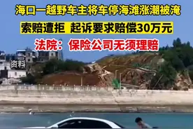 据南国都市报10月13日报道，张晓聪（化名）自驾车辆至海滩遇海水涨潮淹车，他向保险公司索赔遭拒遂诉至法院。法院：保险公司无须理赔。