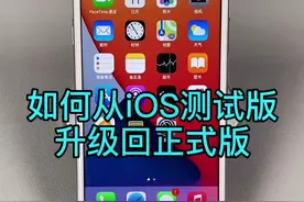 如何从ios测试版升级回正式版#iphone #苹果