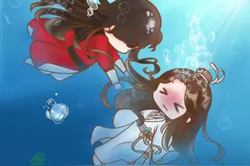 七夕天官赐福花怜水中吻#procreate绘画 #天官赐福 #花怜视频封面