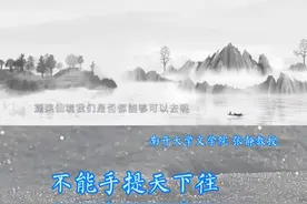 不能手提天下往，何忍身去游其间#诗教中国 #大家传诗视频封面